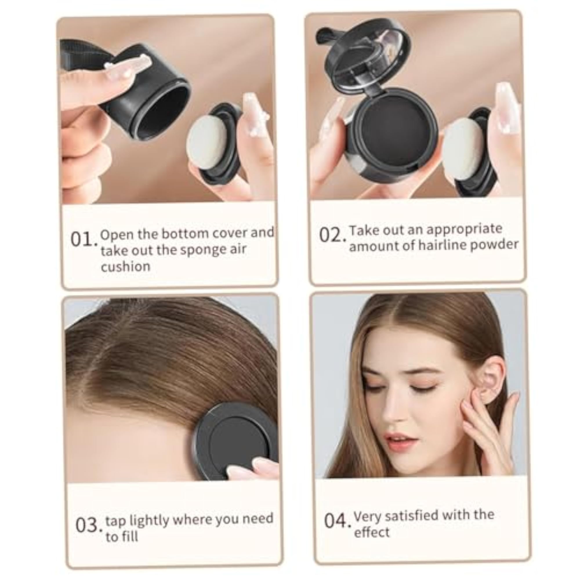 Hair Line Powder for Hair & Beard, Root Concealer