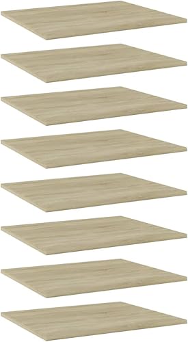 Miniatura 721 de Juego de 4 tableros de estantería, paneles de repuesto, unidades de almacenamiento, estantes de exhibición organizadores, gris hormigón, 31.5 x 11.8