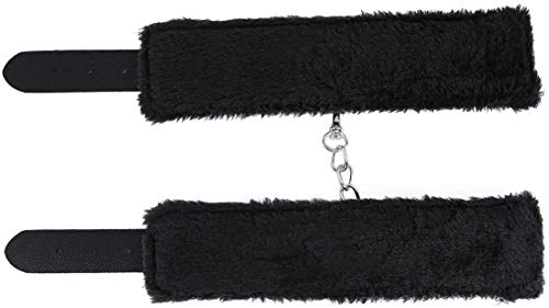 image for COLORFUL BLING Fluffy Leather Wrist Handcuffs Bracelet Sexy Leg Ankle 