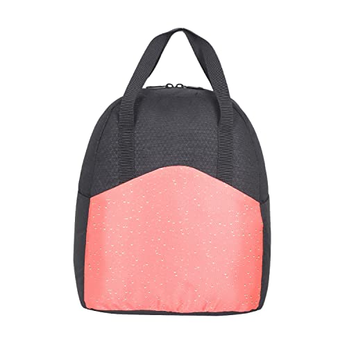 Image of Arctic Fox Black Hexa Lunch Bag (Orange)