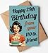 Katie Doodle - Funny Birthday Cards for Women, Friend (Handmade in USA) - Great for 30th, 40th, 50th, 60th, 70th, 75th, 80th, 90th Birthday Gifts for Women Her Friends - Includes 1 Card & 1 Envelope