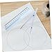 Homoyoyo Set Pen Ruler Geometry Kit High School Geometry Scribe Drawing Tool Student Geometry Math Ruler Metric Drafting Compasses Tools Geometry Tool Blue Plastic