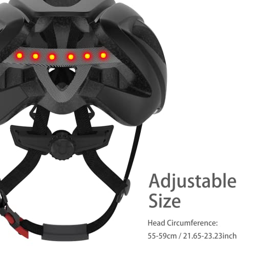 Smart4U Sh55M Adult Bike Helmet With Led Rear Light, Smart Bicycle Helmet With Turn Signal Function, Linked To The Phone Bluetooth Cycling Helmet, Suitable For Men And Women In Mountain Riding Use #TOP1
