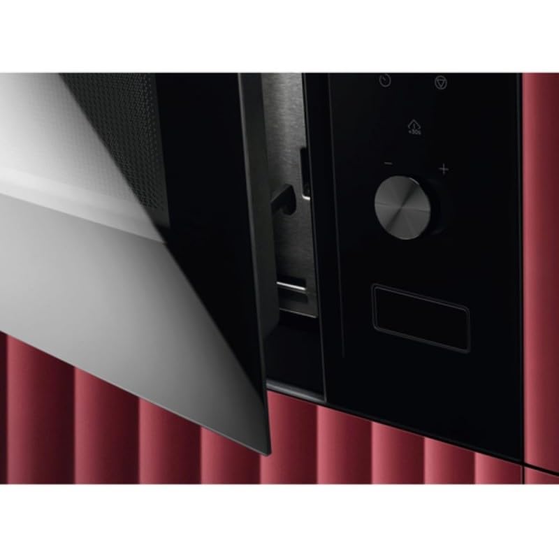 Image secondaire de AEG Micro-ondes Encastrable 20L avec Gril et Écran LED - Noir Acier Inoxydable