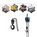 WHNLZGND Heavy Duty Manual Chain Hoist 2 Ton/4409 lbs Capacity, 6mm Steel Chain, 360° Swivel Hooks, Pre-Lubricated for Smooth Lifting, Industrial & Home Use
