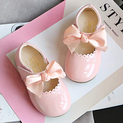 Kids Girls Butterfly Knot Princess Leather Shoes Sandals Toddler Baby Cotton Boots Solid Color Anti-Slip Shoes4