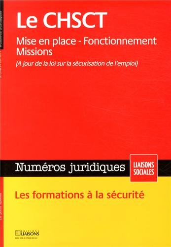 Télécharger CHSCT - Mise en place - Fonctionnement - Missions Livre PDF Gratuit