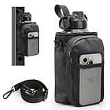 Balency Magnetic Gym Bag for Men, Magnetic Gym Water Bottle Bag, Water Bottle Holder with Phone Pockets, Powerful Magnet Gym Pouch, Magnet Crossbody Bags, Gym Accessories for Women