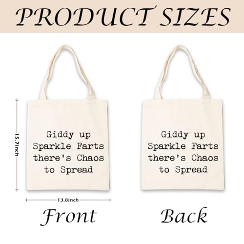 Bolsa tote con texto humorístico para mujer miniatura 4