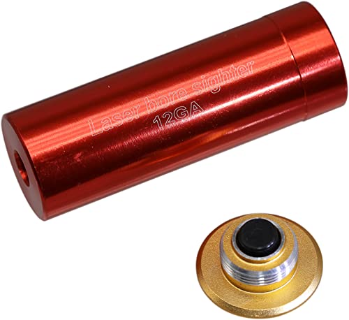 MAYMOC 12GA Bore Sight Red Dot Cartuccia con 2 set di batterie - 5