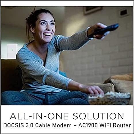 Miniatura 4 de MOTOROLA MG7550 16x4 Cable módem Plus AC1900 Router Gigabit Wi-Fi de doble banda con potenciador de potencia, 686 Mbps DOCSIS 3.0 - Certificado por