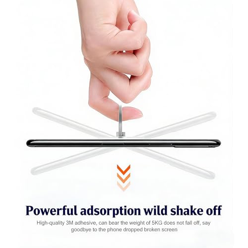 Image of Phone Holder for Hand, Mobile Ring Holder with Strong Grip Support, Multi-Angle Stand for Video Watching and Phone Gripping, Three Silver Diamond Ring Holders