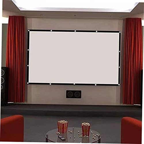 Pantalla de proyector plegable 100 pulgadas 16:9 poliéster blanco para juegos 5