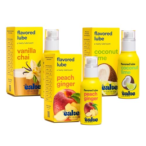 Hello Cake Flavor Lube Variety Pack, Water-Based Flavored Personal Lubricants