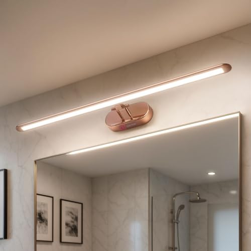 Image of Modern Copper Finish 6W 3 Different Color Mode Changing (Wh /WW /NW) Energy Saving Led Mirror Picture Wall Lamp for Bedroom, Living Room, Restaurants, Dining, Coffee Shop,Home Etc