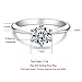 AnuClub 1ct Solitire Moissanite Engagement Ring For Women D Color 925 Sterling Silver Ring, Christmas Gift for Women With Certificate (6, 1)