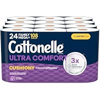 48-Count Cottonelle Ultra Comfort Toilet Paper Family Mega Rolls