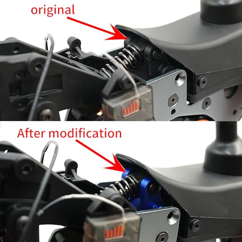 CNszlan Aluminum 7075 Front Suspension Mount for LOSI 1/4 Promoto-MX Motorcycle (Blue)