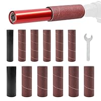 Gummi Schleiftrommel Set, 1,5 Bohrer-Schleifdorn Spindelschleifer-Adapter Schleifhülsen Schleifwalzen Spindelschleifer Zubehör Handgeführte Schleiftrommel Set Für Bohrmaschinen - 14 Stück