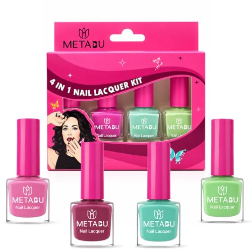 Image of 4 in 1 Glow & Go Nail Lacquer Kit | Nail Polish Set For Women, Travel-Friendly | Glossy Finish, Rich Pigment & Quick Dry Formula Nail Paint | Smooth Application - Shades Pastel Vibes 04