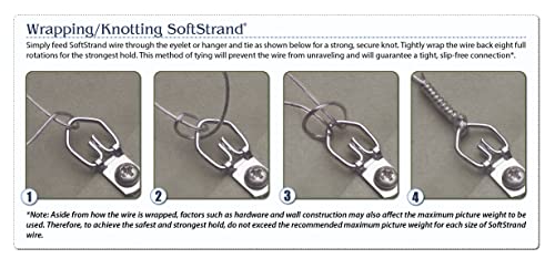 Image of WCS Softstrand, Uncoated Stranded Stainless Steel Picture Wrapping Wire, Size #2, 20 lb / 9 kg, 1125 ft / 343 m