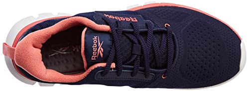 Image of Reebok Women Synthetic /Textile AIM Runner W Running Shoes Vector Navy /Rose UK-5