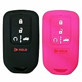 Coolbestda 2Pcs Silicone Smart Key Fob Cover Case Protector Remote Keyless Entry Jacket for 2018...