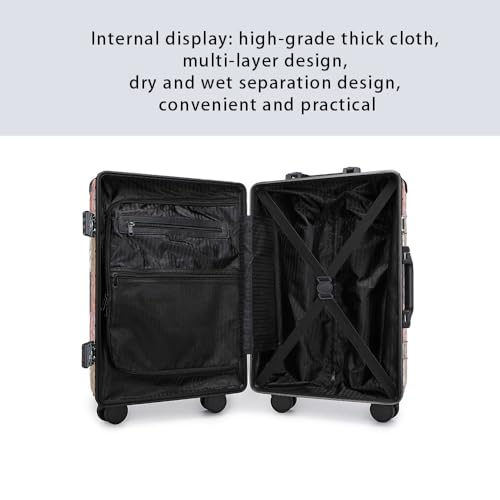 VH&GRED Fashionable & Durable Leather Suitcase - Lightweight Large Travel Luggage for Women with 4 Spinner Wheels, TSA Lock, Water-Resistant & Elegant Design3
