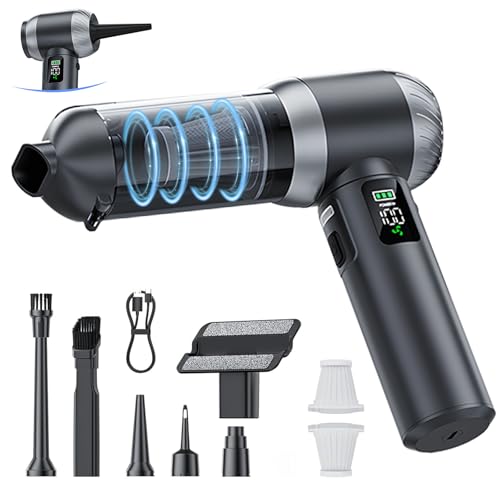 Aspirador de Mano 4 en 1, 25000Pa, Potente Aspiradora de Mano con Filtro Lavable, Depósito Grande, 3 Modos, Luz LED y Pantalla HD. Aspiradora de Mano sin Cable para Coche, Sofá y Pelos de Mascotas Aspirador de Mano 4 en 1, 25000Pa, Potente Aspiradora de Mano con Filtro Lavable, Depósito Grande, 3 Modos, Luz LED y Pantalla HD. Aspiradora de Mano sin Cable para Coche, Sofá y Pelos de Mascotas