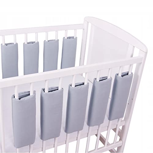 Bello24 - Universeller Babybett Gitterschutz mit Klettverschluss aus 100{ac18d96d387e84bd9867dcf56497fa59b6023133e35cd3ffcd4670202016ef6d} Baumwolle 38x30cm (Grau, 9) Bello24 - Universeller Babybett Gitterschutz mit Klettverschluss aus 100{ac18d96d387e84bd9867dcf56497fa59b6023133e35cd3ffcd4670202016ef6d} Baumwolle 38x30cm (Grau, 9)