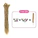 Dsoar Double Ended Dreadlock Extensions 10 Strands Brown Synthetic Dreads 20 Inch Handmade Dread Extensions Crochet Hippie Locs(40 inch,Light Brown Color)