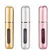 KUAIQI Parfümzerstäuber,3 Stück 5ml Nachfüllbar Leer Reise Parfüm Zerstäuber,Nachfüllbare Parfüm Flaschen,Mini Portable…