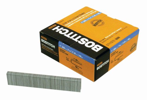 BOSTITCH Crown Staples, 1 x 5/16-Inch, 18GA, 5000-Pack (SL50351G) by Bostitch - Used condition - US$24.18