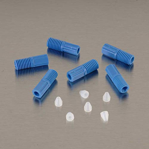 Justrite 28188 Tefzel Hard Wall Tubing Compression Fitting with Ferrules, 1/16" OD x 1/32" ID