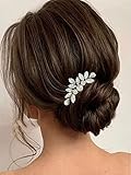 Unsutuo Crystal Bridal Hair Comb Gold Hair Accessories Rhinestone Wedding Hair Pieces for Brides and...
