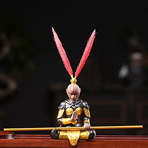 Amazon.co.jp: 西遊記 斉天大聖 孫悟空 孫行者 陶器製 置物 オブジェ 