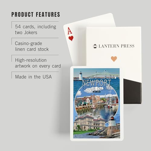 Baraja de póker Newport Rhode Island 52 cartas miniatura 3