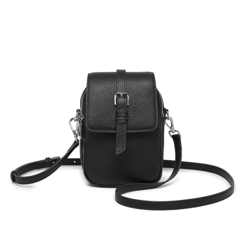 Image of Genuine Leather Crossbody Bags for Women, Small Crossbody Bag for Women,Phone Purses with Adjustable Strap for Travel