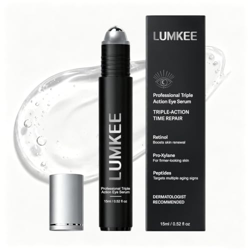 Under-Eye Brightener Roller, Dermatologist Tested Eye Roller Serum for Dark Circles, Puffiness &amp; Dull Skin, Hydrating &amp; Refreshing Eye Care Roller for Daily Use