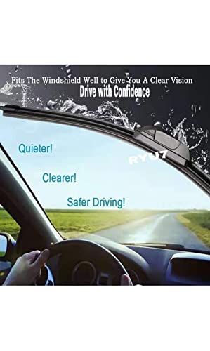 Image of Aerodynamic Design Frameless Wiper Blades Compatible with Indica V2, Size-24 inch 16 inch (Pack of 2)