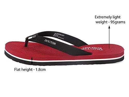 Image of DOCTOR EXTRA SOFT House Slipper for Women's Care Dr Orthopaedic Super Comfort Fitting Flat Cushion Chappal Flip-Flop for Ladies & Girl's