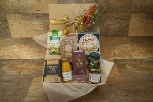 Cesta Presente Café da Manhã Gourmet Executivos Aniversário Homem Mulher Chefe 9 itens