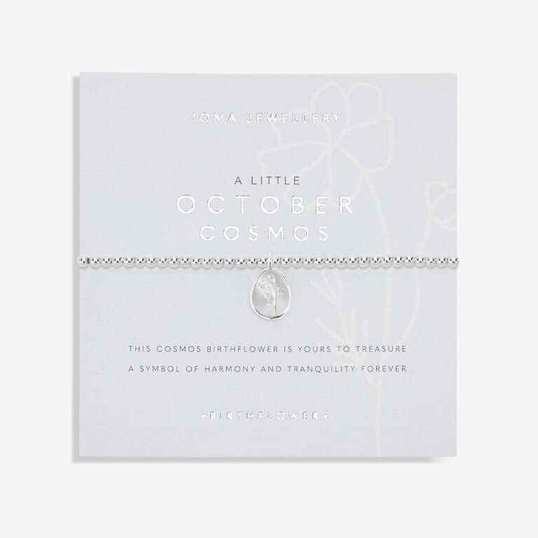 Joma Jewellery A Little October Cosmos Birthflower Bracelet from