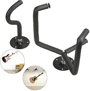 Ukulele Wall Hanger Horizontal Acoustic Guitar Violin Holder Electric Guitar Bass Stand Rack Wall Mount Hook 1set Black Lovely Home Gifts
