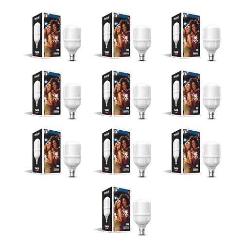 Image of Goldmedal Thor 23W B22 LED Bulb For Home & Office | Energy Efficient | 230 Degree Light Coverage | Surge Protection up to 4KV | Rated Life 15000 Hrs |Cool Daylight (6500K) |Pack of 10
