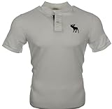 abercrombie and fitch polo shirt  Abercrombie & Fitch Herren Kurzarm Polo - Weiß (XL)