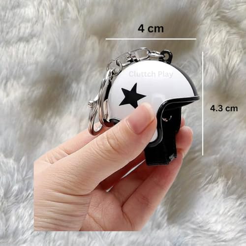 Image of Mini Hammer Shaker Toy Keychain for Kids Adults & Stress Relief School College Hand Bag Hanger Pendant Ages 3+ (scooty Helmet)