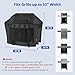 SunPatio Grill Cover 55 Inch, Outdoor Heavy Duty Waterproof Barbecue Gas Cover, UV & Fade Resistant, All Weather Protection Compatible for Weber Charbroil Nexgrill Kenmore Grills and More, Black