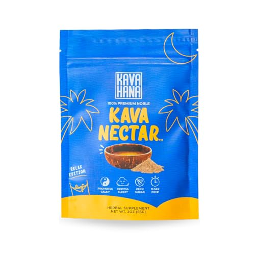 Kavahana Relax Edition Ceremonial Grade Noble Kava Nectar Powder Deep Calm for Nighttime Relaxation & Natural Stress Support Instant Dried Kava Juice