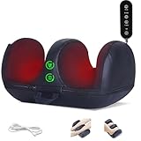 LINGTENG Cordless Rechargeable Foot Massager, 2025 Upgraded Foot Massager with Heat for Cord Remote Control, Portable for Home/Office Use, Gifts for Dad, Mom